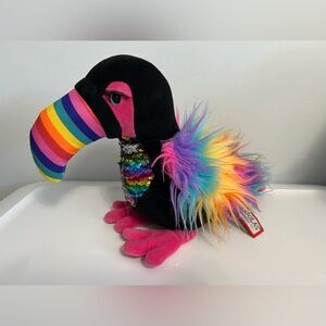 Douglas Colorful Toucan Plush with Rainbow Beak